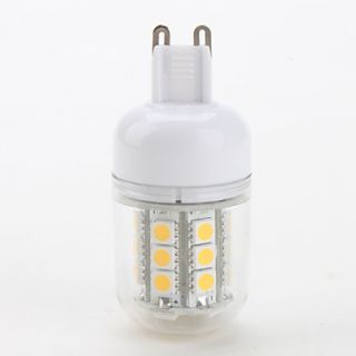 g9 3.5W 27x5050 SMD 300lm 2800 3200K warmes weißes Licht geführt