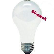 100 Watt Incandescent Light Bulb 50 Pack Bundle 1000 Hour New