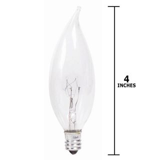  60w 120v BA9 E12 Clear Decorative Chandelier Incandescent Light Bulb