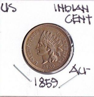 High Grade U s 1859 Indian Head Cent First Year One Year Type Coin