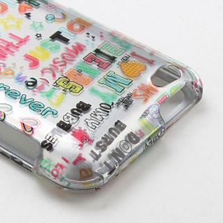 USD $ 5.29   Letters Style Protective Back Case and Bumper Frame for