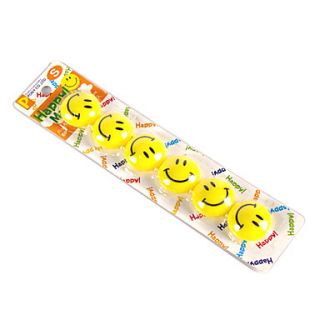 USD $ 2.29   Smiling Face Design Fridge Magnet (6 Pack),