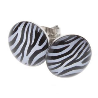 EUR € 1.28   Zebra stripe RVS oorbellen, Gratis Verzending voor alle