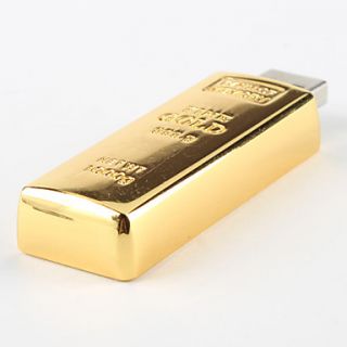 USD $ 34.29   32GB Gold Bar USB 2.0 Flash Drive,