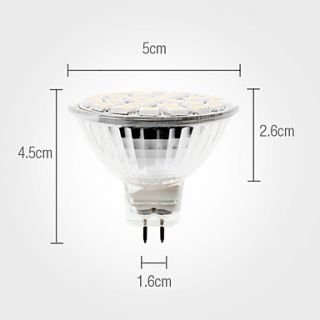 EUR € 8.73   MR16 5W 29x5050 SMD 400 450LM 3000 3500K Warm wit licht