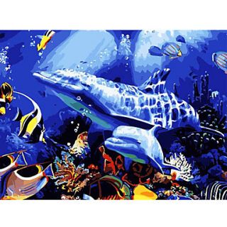USD $ 24.99   DIY Dolphin Oil Painting (30 x 40 cm),