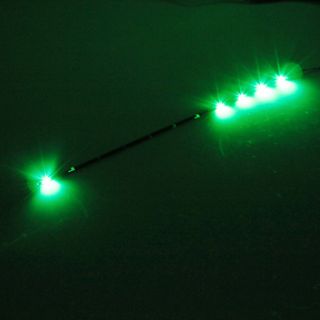 30 centimetri 11 LED verde striscia di Luce lampeggiante per auto (12V