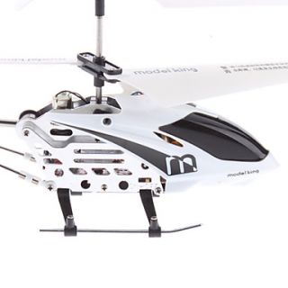  Size 3 Channel i Control Helicopter med lys (White, Model 33.005