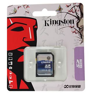 USD $ 43.89   32GB Kingston Class 4 SDHC Flash Memory Card,