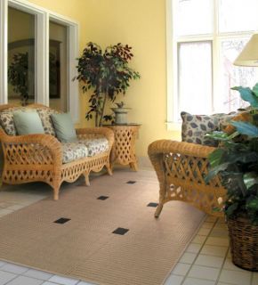 Indoor Outdoor Casual New Area Rug Runner Carpet Beige 2 3 x 7 6