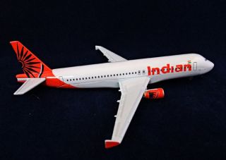 New 16cm Metal Scale A320 Indian Airlines Plane Model