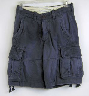 Abercrombie Fitch Indian Hill Navy Cargo Shorts 28