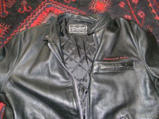 Indian Motorcycle Black Leather Executive Jacket Centennial Ride 100