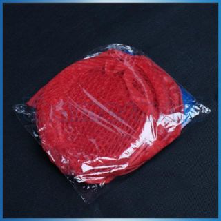 Red Foldable Storage Pop Up Mesh Laundry Hamper Bag