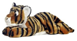 12 Aurora Plush Bengal Tiger Cat Indira Flopsie Stuffed Animal Toy