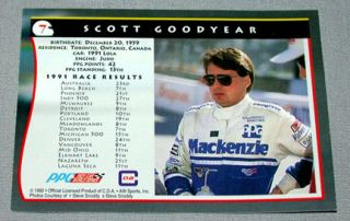 Scott Goodyear IndyCar Racing Signed Racing Card 2