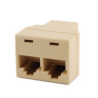 EUR € 0.73   2 till 1 RJ45 nätverk omvandlare adapter, Gratis frakt