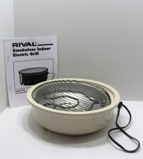 Rival Crock Ceramic Electric Smokeless Grill 5730
