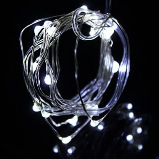 EUR € 6.80   2M 20 LED White Light String fe Lamp (2xLR44), Gratis