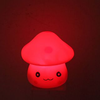USD $ 2.59   Lovely Mushroom Style Colorful Light LED Night Lamp