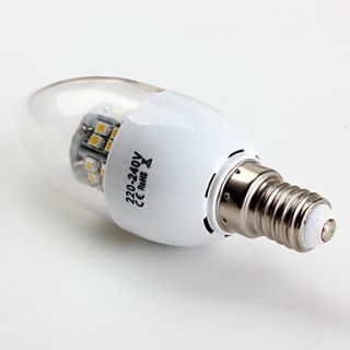 USD $ 5.69   E14 SMD 3528 48LED 200LM 2.8W Warm White Candle Bulbs