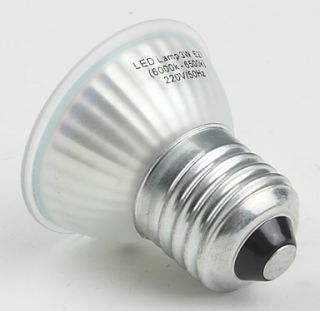 e27 3w SMD 44 270lm 7000 7500K luz blanca fría bombilla LED spot