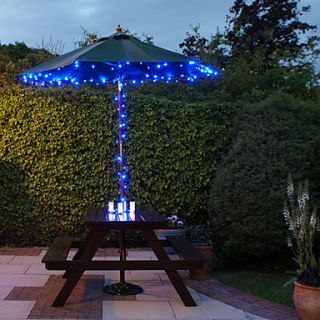 USD $ 47.39   Solar 100 LED Blue Light Outdoor Fairy Lights Christmas