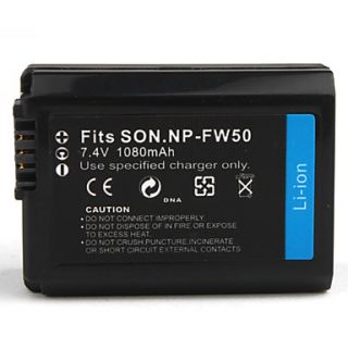 1080mah câmera bateria NP FW50 para a Sony Alpha NEX 5, nex 5c e mais