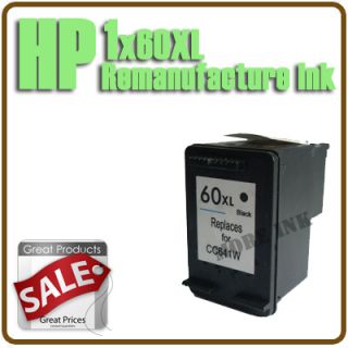 CC641WN Black Printer Ink Cartridge for HP 60XL 60 XL 807027516237