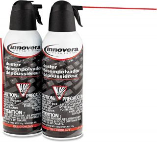 New Innovera Compressed Air Gas Duster Cleaner 2ct