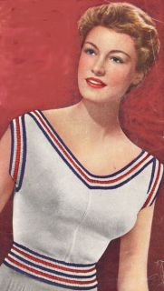 Vintage Knitting Pattern Sleeveless Sweater Shell Top