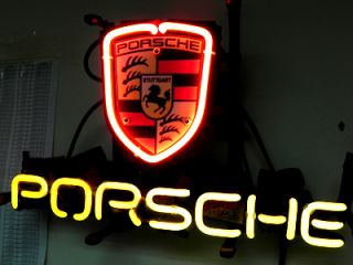 Porsche European Auto Beer Bar Neon Light Sign IF204
