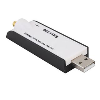 EUR € 14.99   usb 54 Mbps 802.11b / g Wi Fi dongle + afneembare