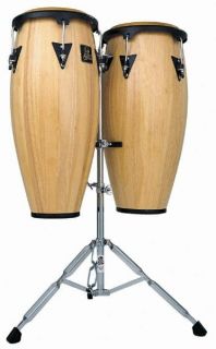 LP Latin Percussion Aspire 11 12 Congas Wood w Stand