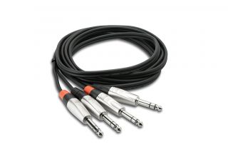 Hosa HSS 020x2 Pro Dual Cable 1 4 TRS Same 20ft