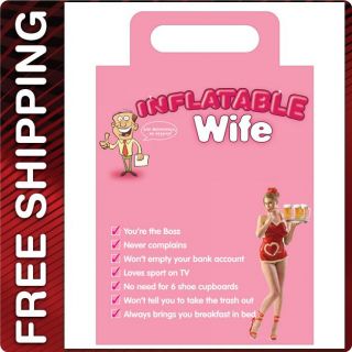 Inflatable Blow Up Doll Wife Female for Bachelor Man Cave Bar Saloon