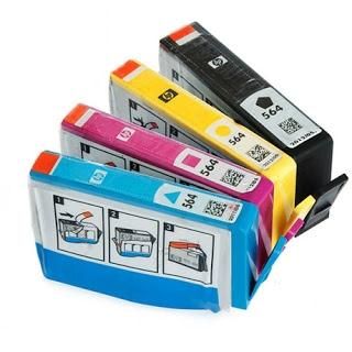 NEW HP 564 Inkjet Cartridges, Set of 4 (Black, Cyan, Magenta & Yellow