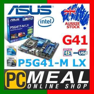  Motherboard Intel G41 LGA775 DDR3 SATA PCI E x16 VGA USB 7 1CH