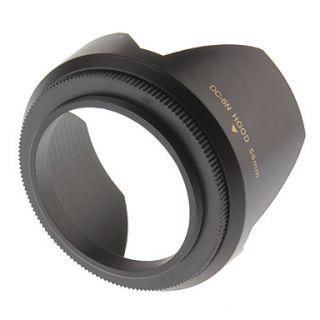 USD $ 3.89   58mm Lens Hood for Canon, Nikon EF Lens,
