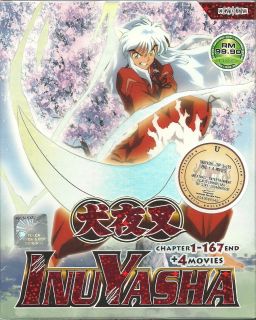 DVD InuYasha Complete TV Series EP 1 167END 4 Movies Anime New