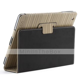 USD $ 13.67   Elegant Striped Leather Case with Stand for iPad 2,