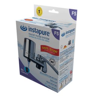 New Instapure F5 Complete Chrome Faucet Water Filter