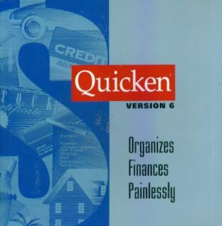 Quicken 6 PC CD Organize Balance Finances Checkbook Money Financial