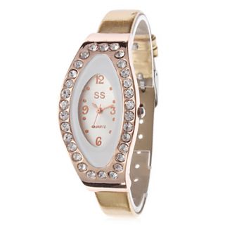 USD $ 4.59   Womens Fashionable Style PU Analog Quartz Wrist Watch
