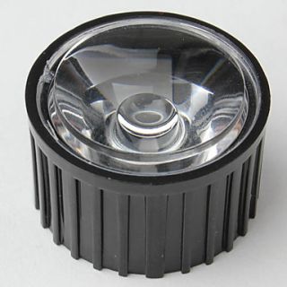 USD $ 0.99   20mm 60° Optical Glass Lens with Frame for Flashlight
