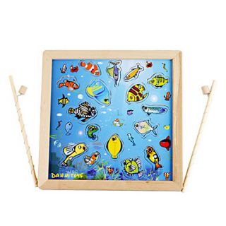 USD $ 25.59   Magnetic Fishing Game Wood Toys (Random Color),