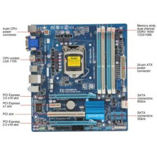 Gigabyte GA H77M D3H LGA1155 Intel H77 Chipset MicroATX Motherboard