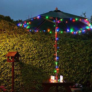 Solar 60 LED bunte Licht im Freien Fairy Lights Christmas Dekoration
