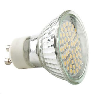 gu10 3w 60x3528 SMD 150 230lm 2800 3300K luz blanca cálida bombilla