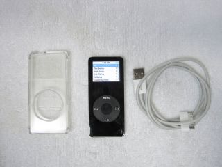 Apple iPod Nano 1st Generation Black 4 GB MA107LL A A1137 w EXTRAS